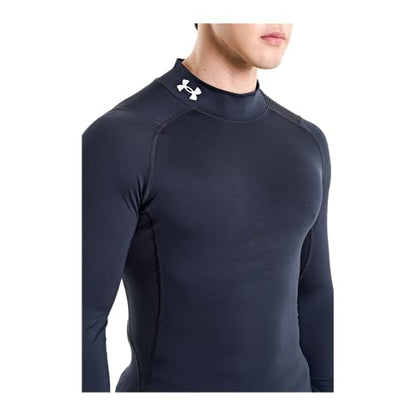 Under Armour Men's UA HG Armour Comp Mock LS Shirt Black