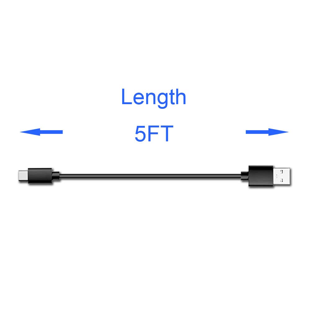 6ft USB-C to USB-A Fast Charger Cable for iPad Pro, Galaxy, MacBook Air, Nintendo Switch, Pixel, LG, Sony, OnePlus