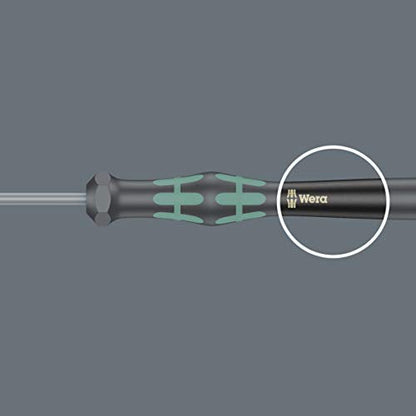 Wera 2035/6 B Kraftform Micro Screwdriver Set, for electronic applications, PH/SL, 6 Piece, 05118152001, Silver