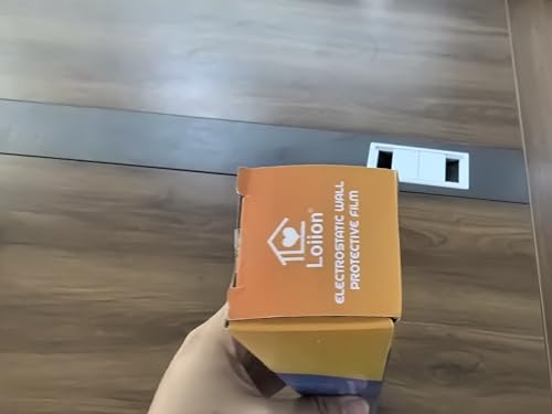 Loiion Electrostatic Wall Protective Film, Back Splashes for Kitchens, Clear Wall Protector Plastic Film, Static Cling Protective Film, Protector from Trash Can, Chair Back, Dogs, Cats, 300CM