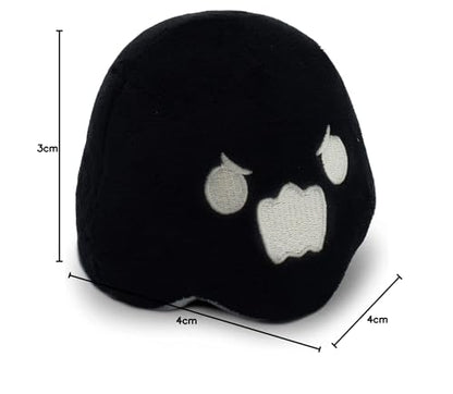 TeeTurtle - The Original Reversible Ghost Plushie - White + Black - Cute Sensory Fidget Stuffed Animals That Show Your Mood - Perfect for Halloween!