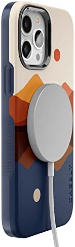 Casely iPhone 15 Pro Max Case | Opposites Attract | Day & Night Colorblock Mountain | Compatible with MagSafe | Bold Protective Design and Action Button