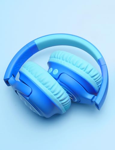 iClever Kids Wireless Headphones with LED Lights, BTH18 Safe Volume 74/85dBA, 43H Playtime, Stereo Sound, Type-C, AUX Cable, Bluetooth5.3 Over Ear Kids bluetooth Headphones for Tablet/Travel