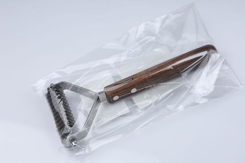 onebarleycorn coat king undercoat rake dog grooming comb,dog brushes for Shedding Stripping Brush Pet Dematting Comb for Dogs and Cats(14-Blades-L)