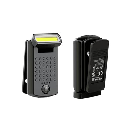 Ledlenser W1R Rechargeable COB LED Work Light, 220lm Portable Inspection Torch inc 360° Rotating Magnetic Base, Robust Clip, USB-C, 61g Pocket Torch for Household Workshop Garage Mechanic Dog Walking
