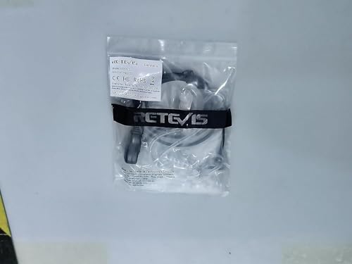 Retevis Walkie Talkie Earpiece, 2 Pin Security Headset, Surveillance Earpiece Compatible for Retevis RT24 RT27 eSynic UV-5R Baofeng 888S BF-88E Kenwood Two Way Radio (1pcs)
