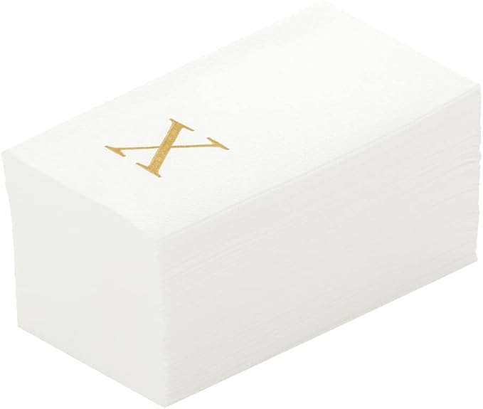 Luxenap 15.8 X 7.9 Inch Linen-Feel Guest Towels, 2000 Lettered Hand Towels