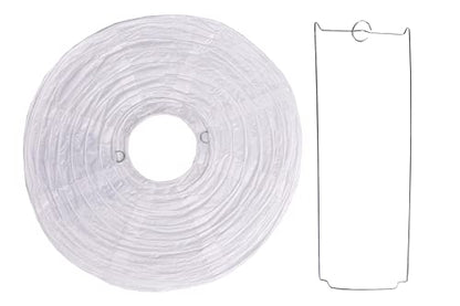 Matissa 16"(40CM) Pack of 3 Paper Lantern Wedding Party Decoration Craft Lamp Shade (White)