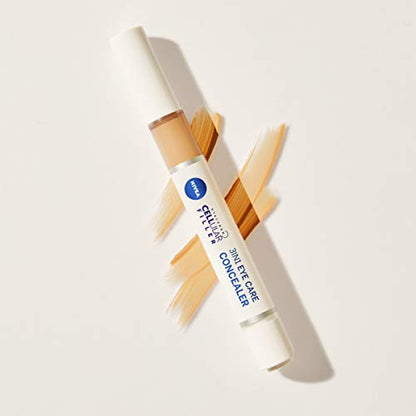 NIVEA Hyaluron Cellular Filler 3-in-1 Eye Care Concealer Agent (4 ml), Anti-Age Concealer with Hyaluron, Pen for Dark Circles, Redness and Pimples