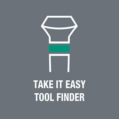 Wera 2035/6 A Kraftform Micro Screwdriver Set, for electronic applications, PH/SL, 6 Piece, 05118150001