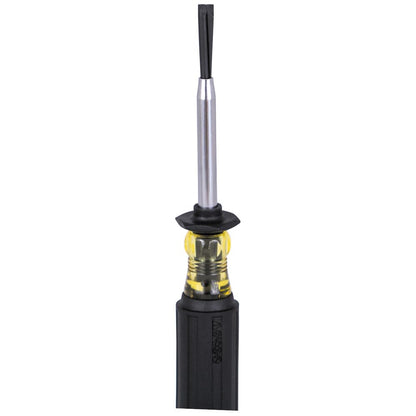 Klein Tools 85153K Slotted Screw-Holding Screwdriver Set, 3/16-Inch, 1/4-Inch Split-Blade Flat Head Driver, Cushion Grip Handle, 2-Piece