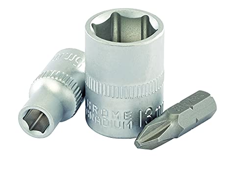Draper 1/4" 25 Piece Square Drive Metric Socket Set | Micrometre Reversible Hand Tool |Soft Grip Ratchet | 12 Metrics Sockets Mechanics Car Tools | Plastic Storage Case | Hex Bit Adaptor | 16354