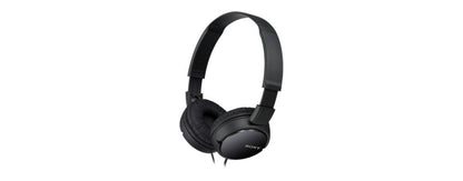 Sony MDR-ZX110 Wired Overhead Headphones, Neodymium Dynamic Drivers, Swivel Fold Design - Black