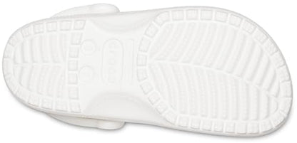 Crocs Unisex Classic Clogs Clogs, White, Size 10 UK Men/ 11 UK Women