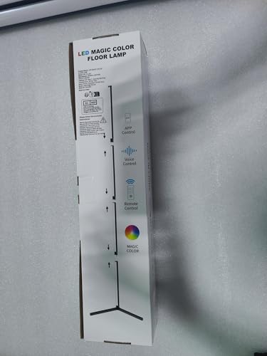 DeeprBling Smart LED Floor Lamp, 165cm, 16 Million Colour Changing Standing RGB Corner Light with Music Sync, Remote & App Control, DIY Mode & Timing, Modern Mood Lighting for Living Room