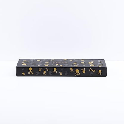 Docolor Eye Makeup Brushes 10Pcs Skull Printed Eyeshadow Makeup Brush Set Blending Concealer Eyebrow Eye Liners Premium Synthetic Eyeshadow Crease Brow Brush