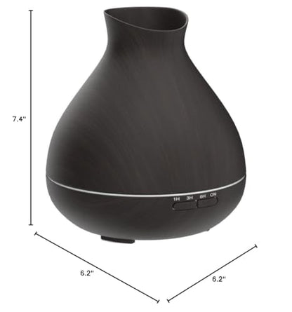 BZseed Aromatherapy Essential Oil Diffuser 550ml 12 Hours Wood Grain Aroma Diffuser with Timer Cool Mist Humidifier for Large Room, Home, Baby Bedroom, Waterless Auto Shut-off,7 Colors Lights Changing