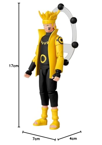 ANIME HEROES Naruto Action Figure Naruto Sage Of Six Paths | 17cm Naruto Figure With Extra Hands And Accessories | Naruto Shippuden Anime Figure | Bandai Action Figures For Boys And Girls