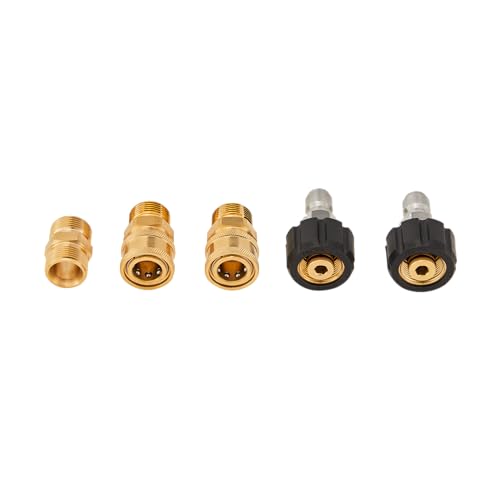 M MINGLE Pressure Washer Hose 50 FT x 1/4" - Replacement Power Wash Hose with Quick Connect Kits - High Pressure Hose with M22 14mm Fittings - 3600PSI