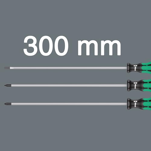 Wera 335/350/355/3 Kraftform Plus Extra-Long Screwdriver set, PH/PZ/SL, 3pc, 05347735002, Multi-colour