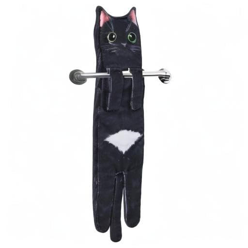 Funny Cat Hand Towels - Cute Decorative Washcloths & Face Towels, Super Absorbent & Soft - Mothers Day, Easter, House Warming & Birthday Gifts for Women Cat Lovers
