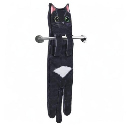 Funny Cat Hand Towels - Cute Decorative Washcloths & Face Towels, Super Absorbent & Soft - Mothers Day, Easter, House Warming & Birthday Gifts for Women Cat Lovers
