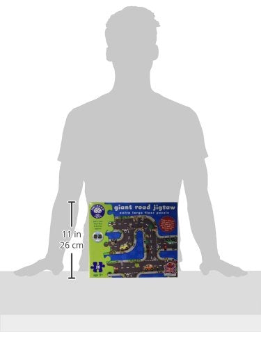 Orchard Toys Giant Road Floor Puzzle - Large Interchangeable Car Track Jigsaw Puzzles for 3 Year Olds - Alternative Road Mat for Toy Cars - Educational Kids Jigsaw for Toddlers - Age 3+