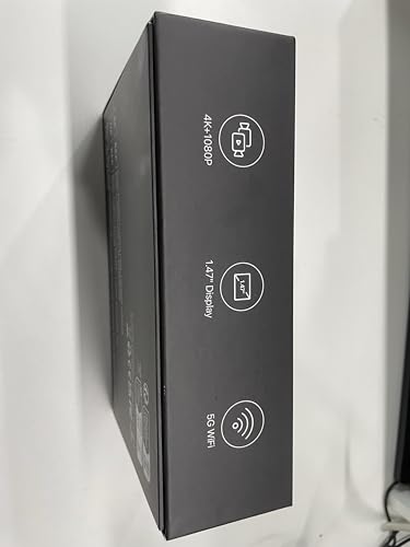 GKU 4K Dash Cam Front and Rear, 5GHz WiFi GPS, Dual Car Camera, 1.5” IPS Mini Dashcam for Cars with 64GB SD Card, 24H Parking Mode, Night Vision, WDR, 170° Wide Angle, G-Sensor, App Control, Max 256GB