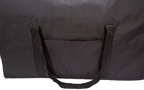 Extra Large Foldable Duffel Bag for Travel – Heavy-Duty Cargo Bag with Zippers & Reinforced Handles, TSA Approved, Water-Resistant, Security strap, black, 88.90 cm, Heavy-duty Cargo Duffel