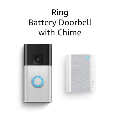 Ring Battery Doorbell with Ring Chime