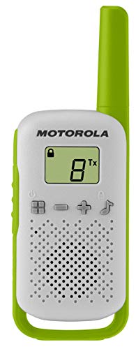 Motorola Moto T42 Talkabout PMR446 2-Way Walkie Talkie Portable Radio’s (One Pack of 3), Green, Blue and Orange