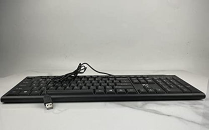 Rii RK907 USB Wired Keyboard Full Size Office Keyboard Compatible with Mac PC Tablet Windows Android Microsoft UK Layout