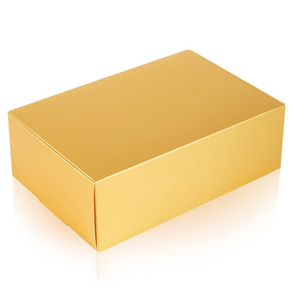 NEWSNOW 10 Pack Gift Boxes, 9 x 6 x 3 inches，For Bridesmaid Proposal Boxes, Premium Gift Boxes, Wedding Present, Holiday, Birthday Party Favor and Christmas (Gold)