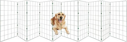 Conka Pets – Outdoor Dog Fence – Wire Garden Barrier for Medium and Large Dogs – 1 Metre High – 10cmx12cm Mesh Stops Dogs from Jumping - Portable, Lightweight and Foldable - Covers 10ft/3 Metre Gap