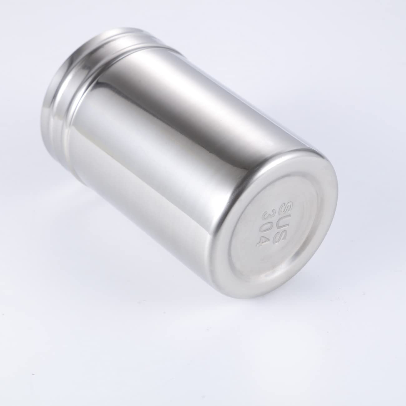 Dredge Shaker Spice Shaker Grated Cheese Shaker Stainless Steel Seasoning Shaker with Large Holes & Lid (size -1)