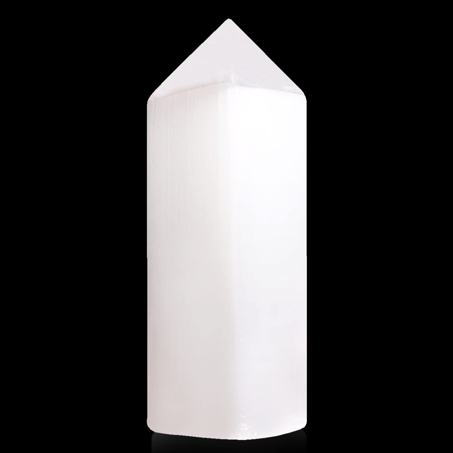 Himalayan Glow WBM Selenite Crystal Tower, Morrocan and Healing Stone - Medium Size