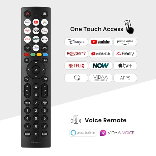 Hisense 65 Inch 4K QLED Smart TV 65E77NQTUK - Quantum Dot Colour, 4K AI Processor, Dolby Vision Atmos, Smooth Motion, Sports Mode, Vidaa OS with Freely, Youtube, Netflix and Disney+ (2024 Model)