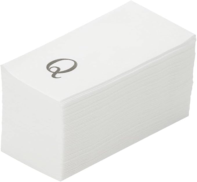 Luxenap 15.8 X 7.9 Inch Linen-Feel Guest Towels, 2000 Lettered Hand Towels