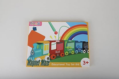 Pincush Magnetic Colour and Number Maze Montessori Wooden ToysCounting Matching GamesEducational Learning Toys for Preschoolers Gift for 3 4 5 6 7 Years Old Girls and Boys