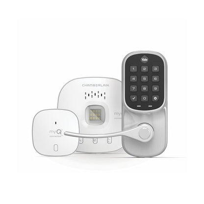 Yale | LiftMaster Smart Lock with Touchscreen Deadbolt - Works with myQ App & Key by Amazon in-Garage Delivery when paired with Smart Garage Hub (sold separately), Oil Rubbed Bronze