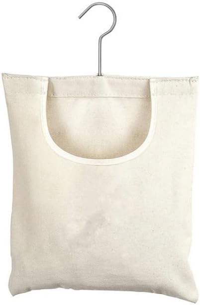 Ragyzity Canvas Clothespin Bag, Zipper Closure, Portable Clothes Pin Hanging Bag