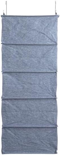 Household Essentials Hanging Cotton Blend and Plastic Closet Shoe Organizer