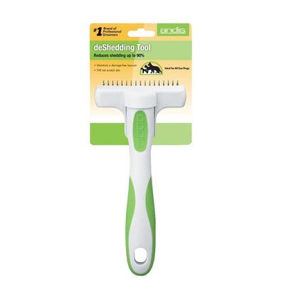 Andis Deshedding Tool - Dog Deshedding Brush - Effectively Removes Undercoat - Deshedding Brush for Dogs - Helps Strip Coat to Reduce Shedding - Rubber Grip Handle