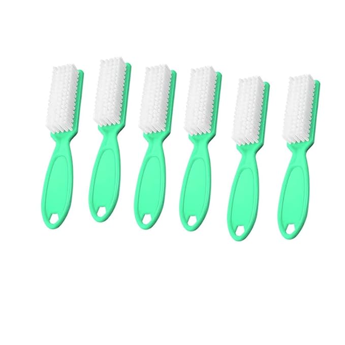 6Pcs Nail Brush for Cleaning Fingernails, Handle Grip Cleaning Brush for Nail