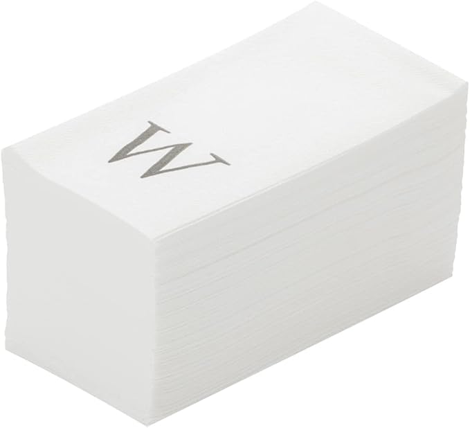 Luxenap 15.8 X 7.9 Inch Linen-Feel Guest Towels, 2000 Lettered Hand Towels