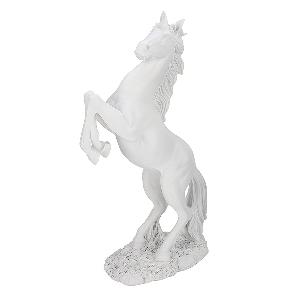 Horse Statue, Resin Soild Animals Sculpture Table Decor Indoor Modern Home Desk Art Figurines Ornament Office Decorative Bookshelf Desktop Living Room Dining Room Coffee Photography Props Standing
