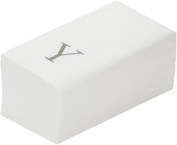 Luxenap 15.8 X 7.9 Inch Linen-Feel Guest Towels, 2000 Lettered Hand Towels