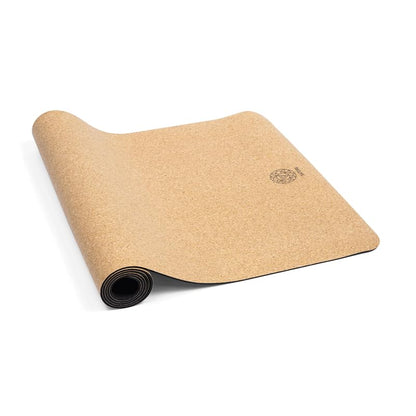 Cork Yoga Mat with Natural Rubber Base, Extra Size, Thickness and Support, Excellent Cushion & Grip, Non-Slip, Non-Toxic, Sweat-Resistant, Sustainable, Eco-friendly Exercise Mat