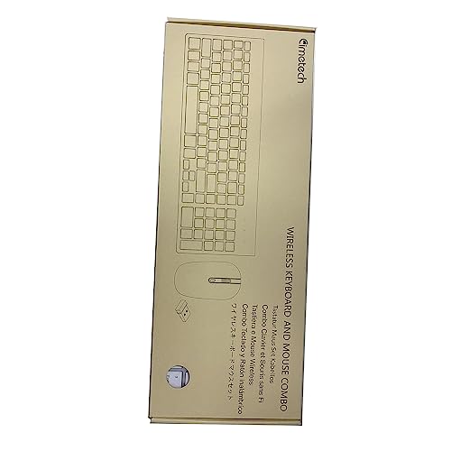 Wireless Keyboard and Mouse Set, 2.4G Compact Slim QWERTY UK Layout USB Keyboard and Cordless Silent Mouse Combo with Numeric Keypad Ergonomic Energy Saving for Windows PC/Laptop/Computer/Apple Mac
