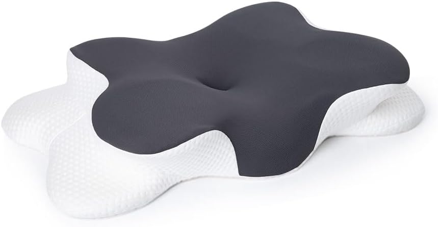 Cervical Neck Pillow for Neck Pain Relief,Neck Support Pillow for Sleeping, Side Sleeper Pillow for Bed,Memory Foam Ergonomic Pillows for Back Stomach Sleepers